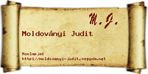 Moldoványi Judit névjegykártya