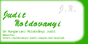judit moldovanyi business card