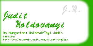 judit moldovanyi business card